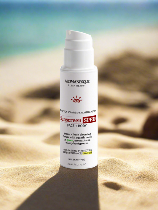 Aromanesque Minerale Zonnebrandcrème SPF30 voor Gezicht & Lichaam - 150Ml-0