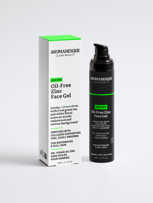 Aromanesque Olievrije Zink Gezichtsgel Voor Mannen - 50Ml-0