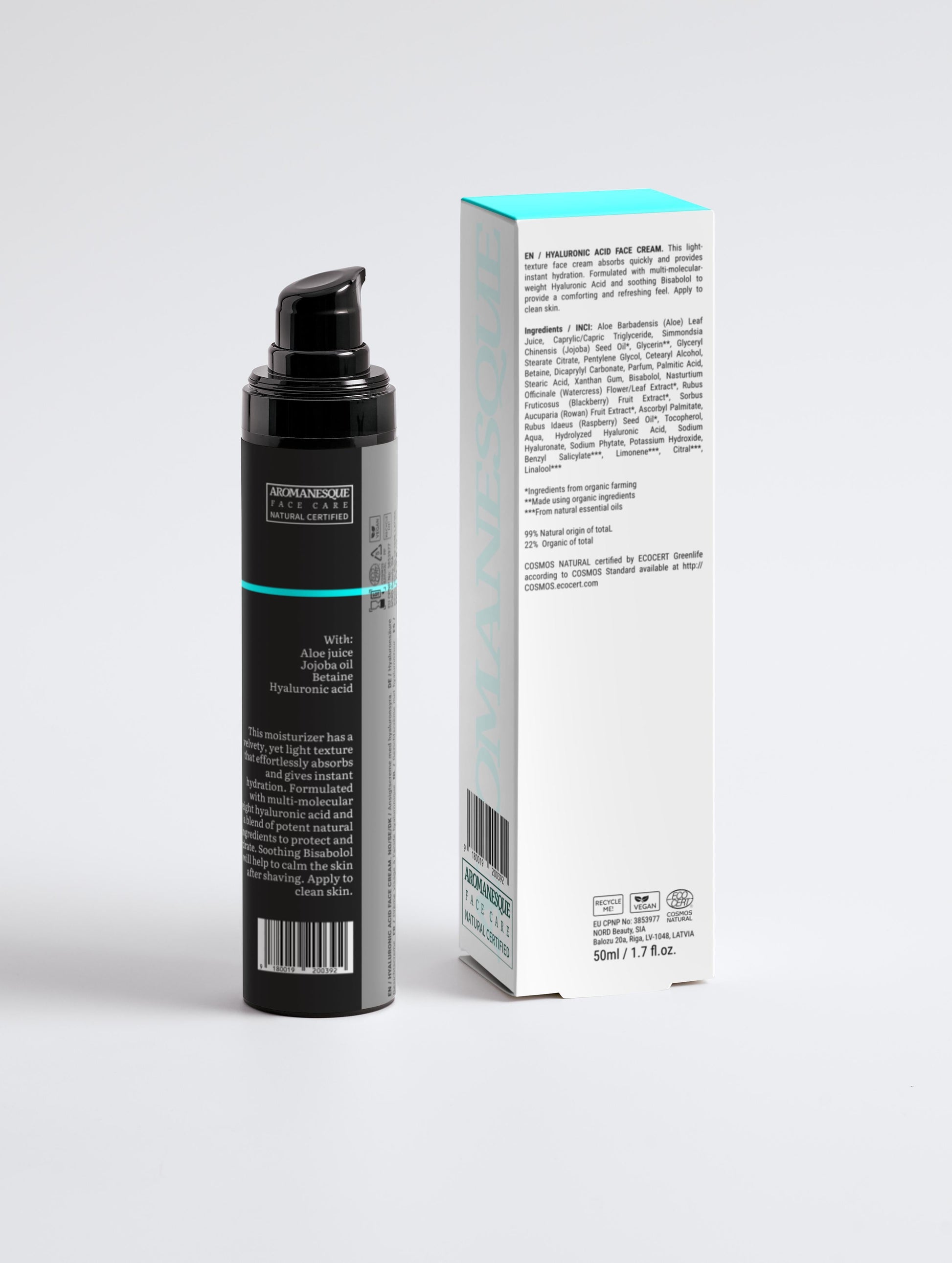 Aromanesque Hyaluronzuur Gezichtscrème voor Mannen - 50Ml-3