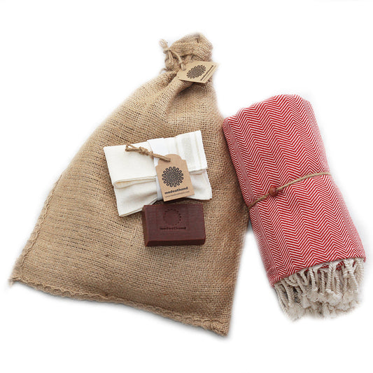 Bath & Body - Herringbone Red-0