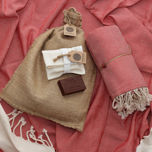 BUNDLE x 5 Bath & Body - Herringbone Red-0