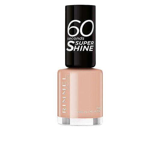 60 SECONDS SUPER SHINE nail polish #708-kiss in the nude 8 ml-0